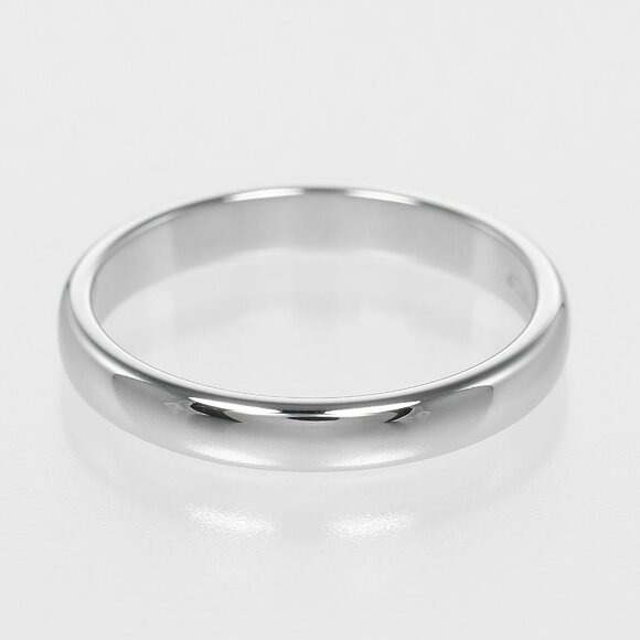 TIFFANY&Co. forever classic band Ring 0.1" model Pt950Platinum #7.8(US Siz... - Picture 6 of 9
